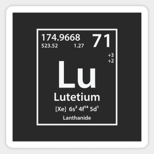 Lutetium Element Sticker